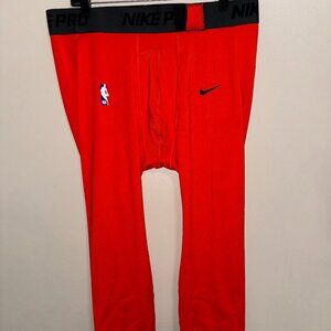 Nike Pro NBA Player Issue 3/4 Compression Tights OKC Thunder 4XL-Tall DN1547-891